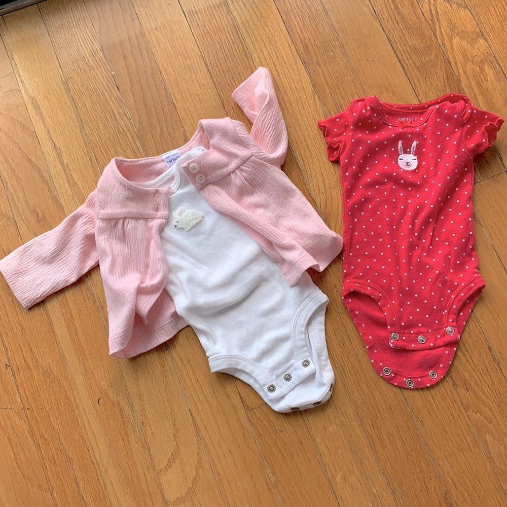 3 Piece — Newborn baby girl Easter clothing NB
